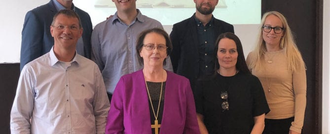 Stjórn Biblíufélagsins að loknum aðalfundi 2020