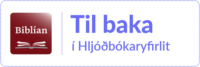Til baka í yfirlit yfir allar hljóðbækur Biblíunnar