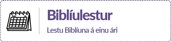 Biblíulestraskrá til að lesa Biblíuna á einu ári.