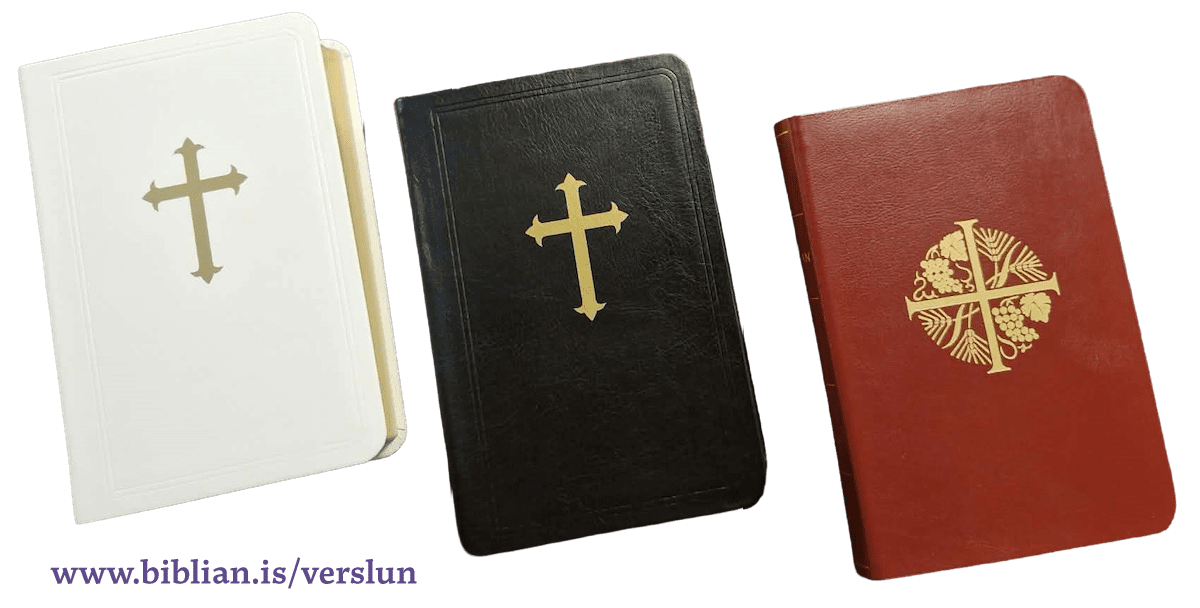 Hægt er að kaupa Biblíuna í verslun Biblíufélagsins á https://www.biblian.is/verslun