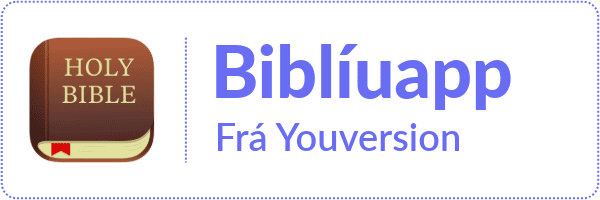 Biblíuapp frá Youversion hnappur